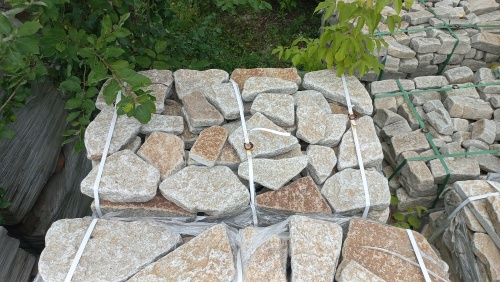 Гранитный плитняк галтованный для парковки купить в Челябинске