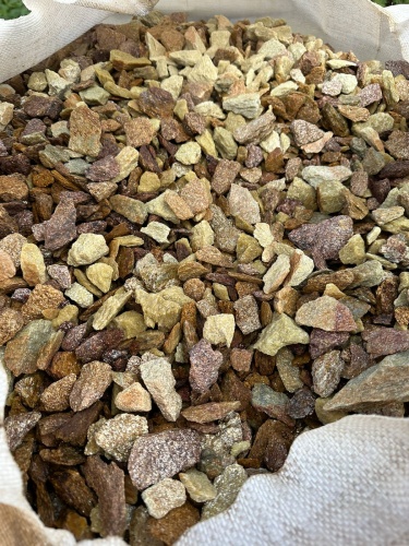 Златолит персиковый декоративная каменная крошка купить в Челябинске