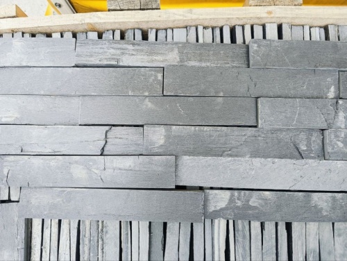 Плитка чёрная из натурального камня фасадная 30 см * 5 см, толщина 7 мм -30 мм купить в Челябинске