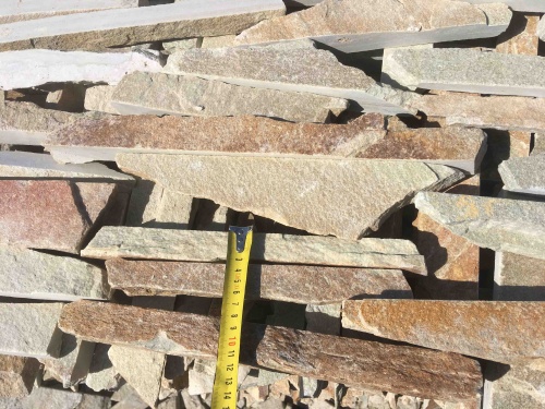 Горбушка златолит золотистый для облицовки купить в Челябинске