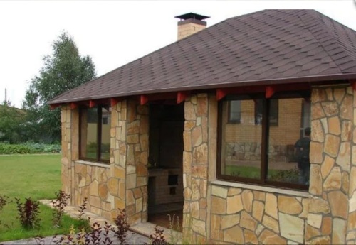 Плитняк златолит жёлтый золотистый для фасада 1,5-3см купить в Челябинске