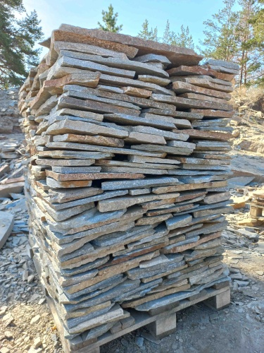 Плитняк златолит серебристый для фасада купить в Челябинске