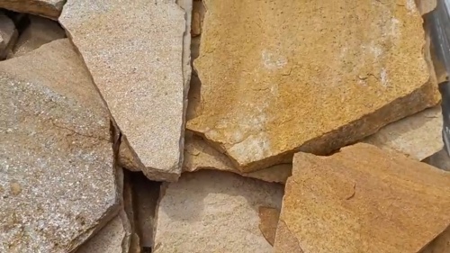 Плитняк златолит жёлтый для цоколя купить в Челябинске