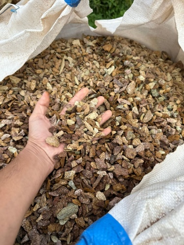 Златолит персиковый декоративная каменная крошка купить в Челябинске