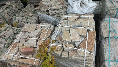 Гранитный плитняк галтованный для парковки купить в Челябинске