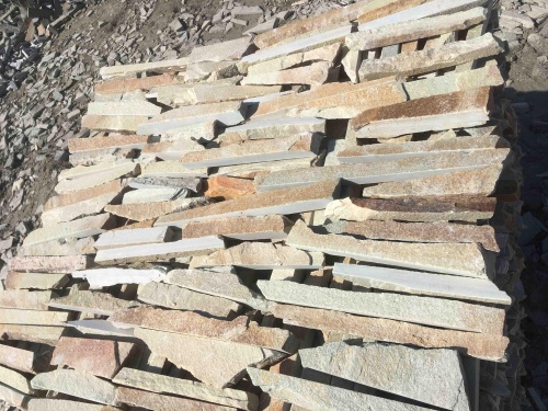 Горбушка златолит золотистый для облицовки купить в Челябинске