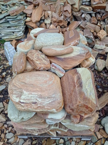 Златолит жёлтый, жёлто-зелёный глыбки и валуны для ланшафтного дизайна купить в Челябинске